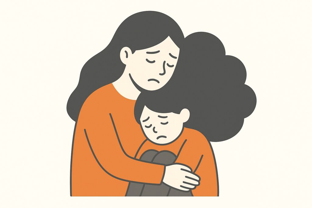 インナーチャイルドが傷ついている様子を表すイラスト